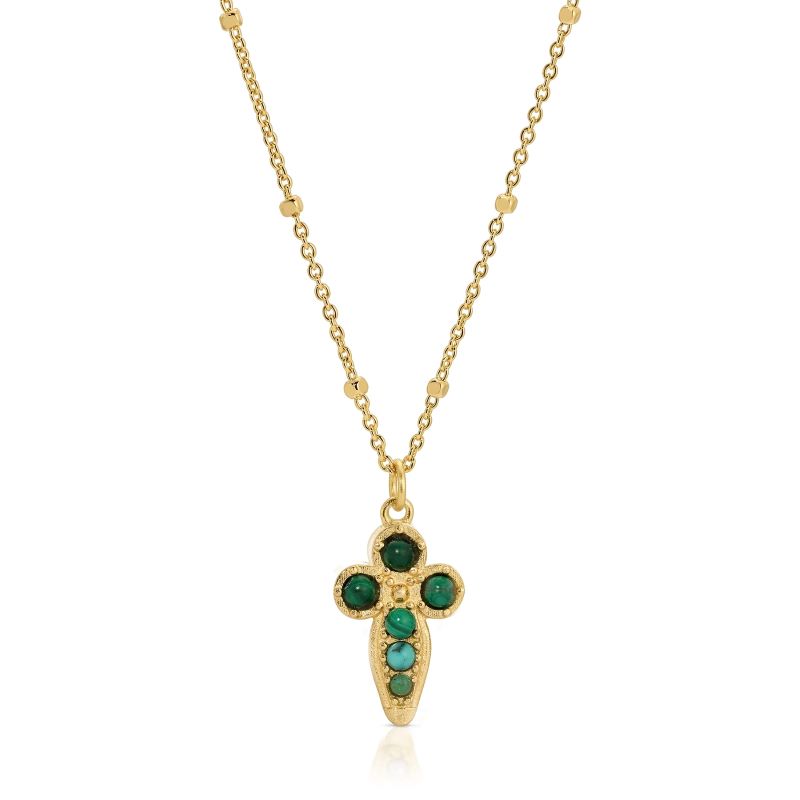 joy dravecky baby athena gold malachite necklace