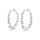 pilgrim larisa silver hoop earring