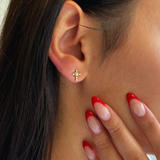 Gothic Cross Stud Earring