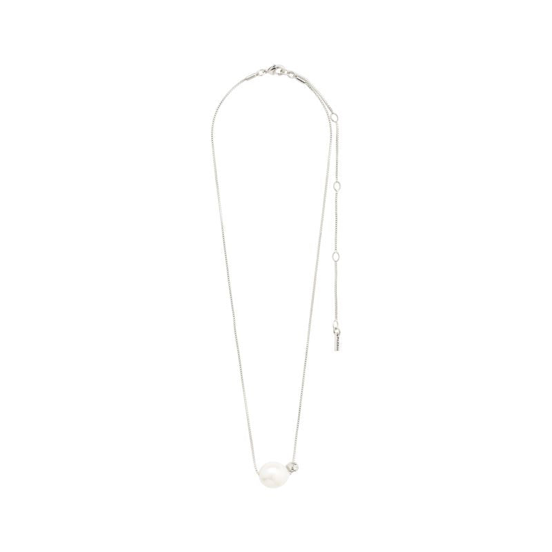 pilgrim trust silver pearl necklace