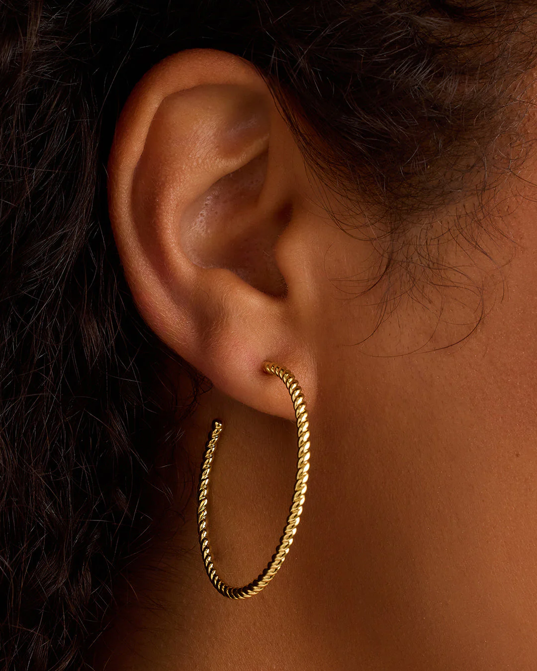 gorjana crew gold large hoop earring