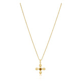 sahira gold ophelia cross necklace