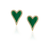 sahira lucy cz heart stud earring