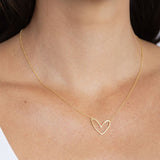 Abigail Open Heart Necklace