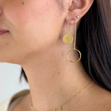 eneida franca hoop circle asymmetrical earring