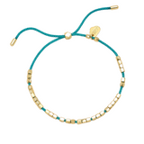 estella bartlett friendship bracelet gold teal