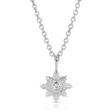 elizabeth stone supernova silver necklace