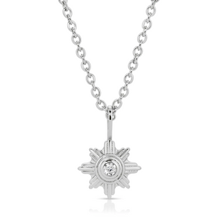 elizabeth stone supernova silver necklace