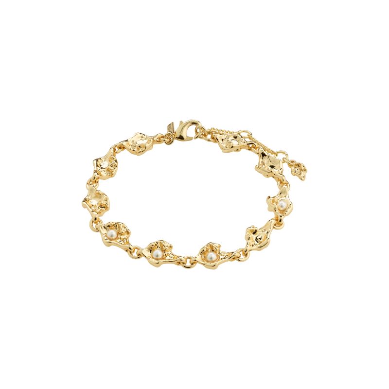 pilgrim inaya gold pearl bracelet