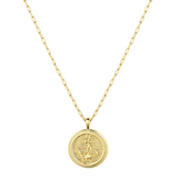 gorjana anchor gold coin necklace