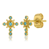 Gothic Cross Stud Earring