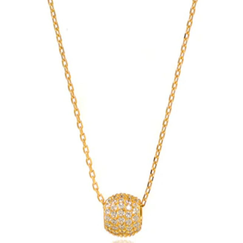 anuja tolia mirrorball gold necklace