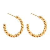 aahana sevilla gold hoop earring