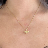 tashi bee gold necklace