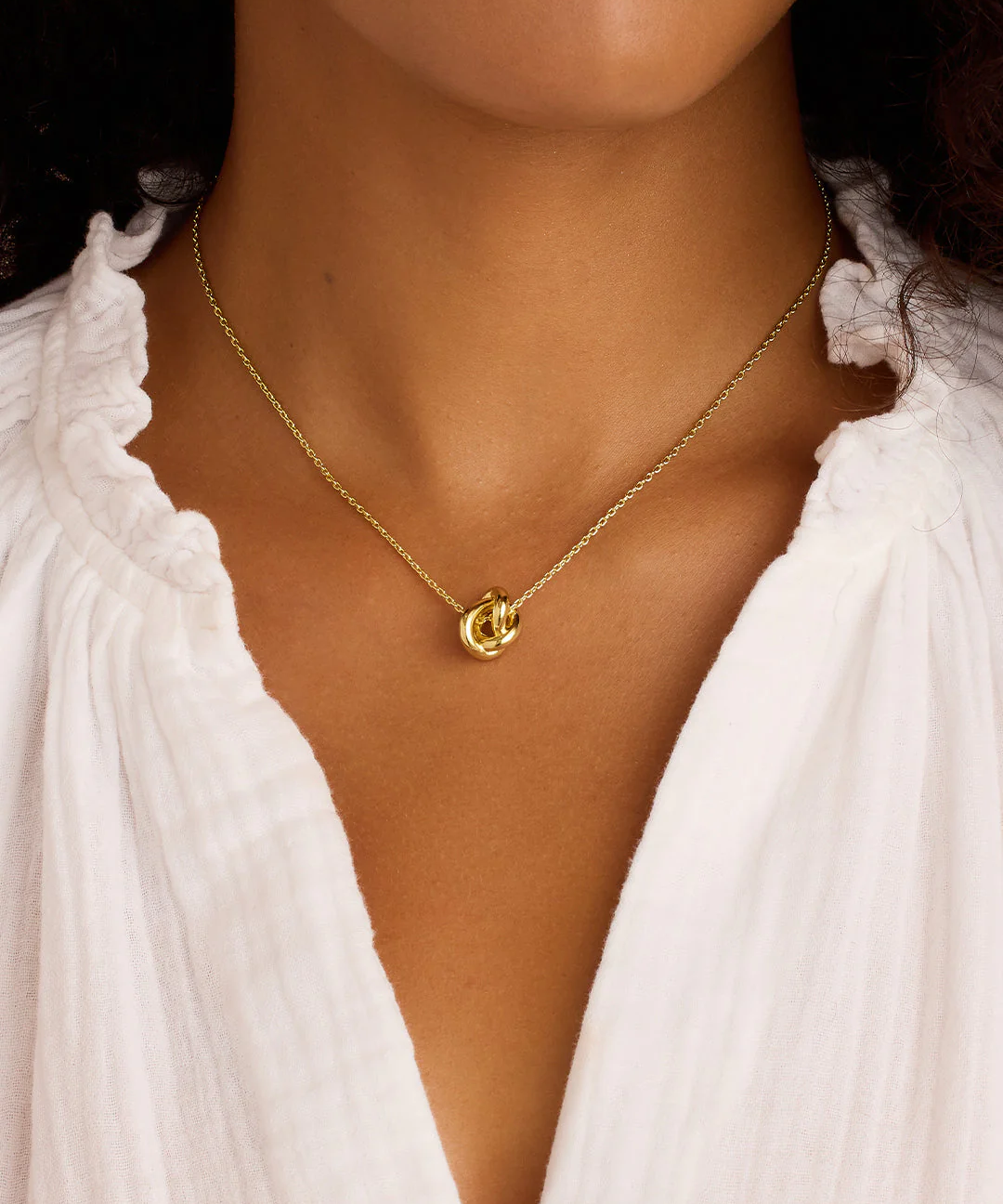 gorjana infinity gold knot necklace