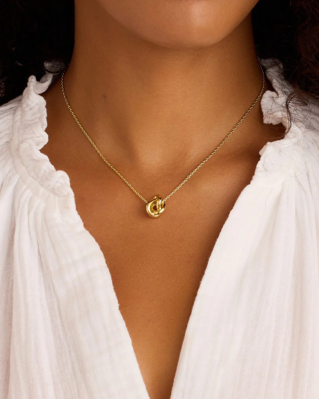 gorjana infinity gold knot necklace