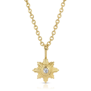 elizabeth stone supernova gold necklace