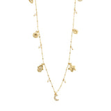 pilgrim prucence gold charm necklace