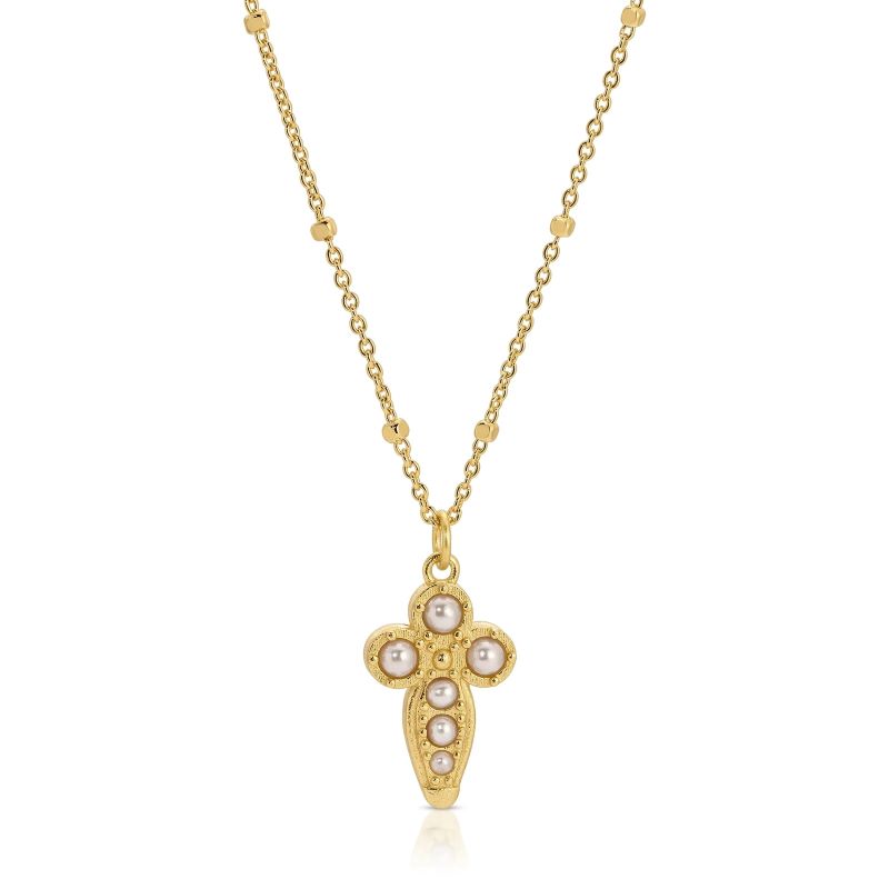 joy dravecky baby athena gold pearl necklace