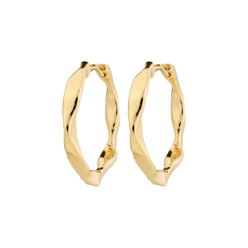 pilgrim dawn gold hoop earring