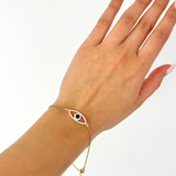 aahana gaze gold cz bracelet