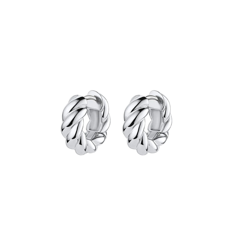 gorjana crew silver helium huggie earring