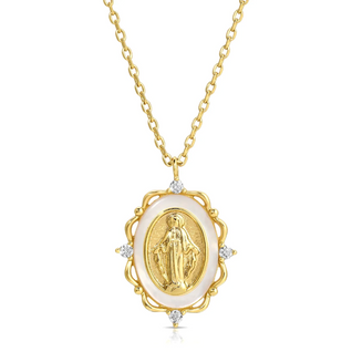 elizabeth stone divine mary necklace