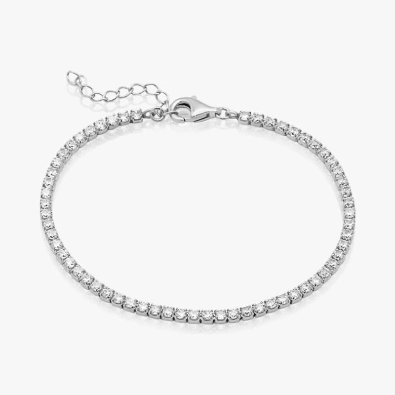 prima silver cz tennis bracelet
