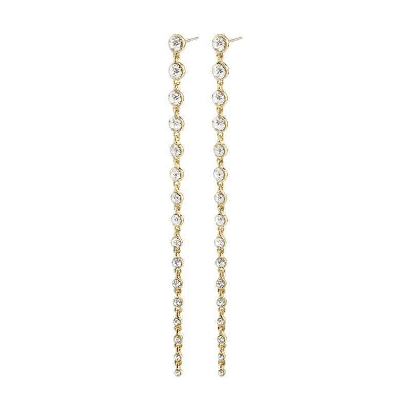 pilgrim gold reagan crystal earring