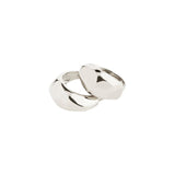 pilgrim dune silver ring set