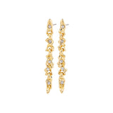 pilgrim sunset gold crystal earring