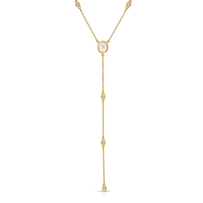 elizabeth stone gold supernova y necklace