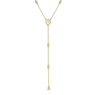 elizabeth stone gold supernova y necklace