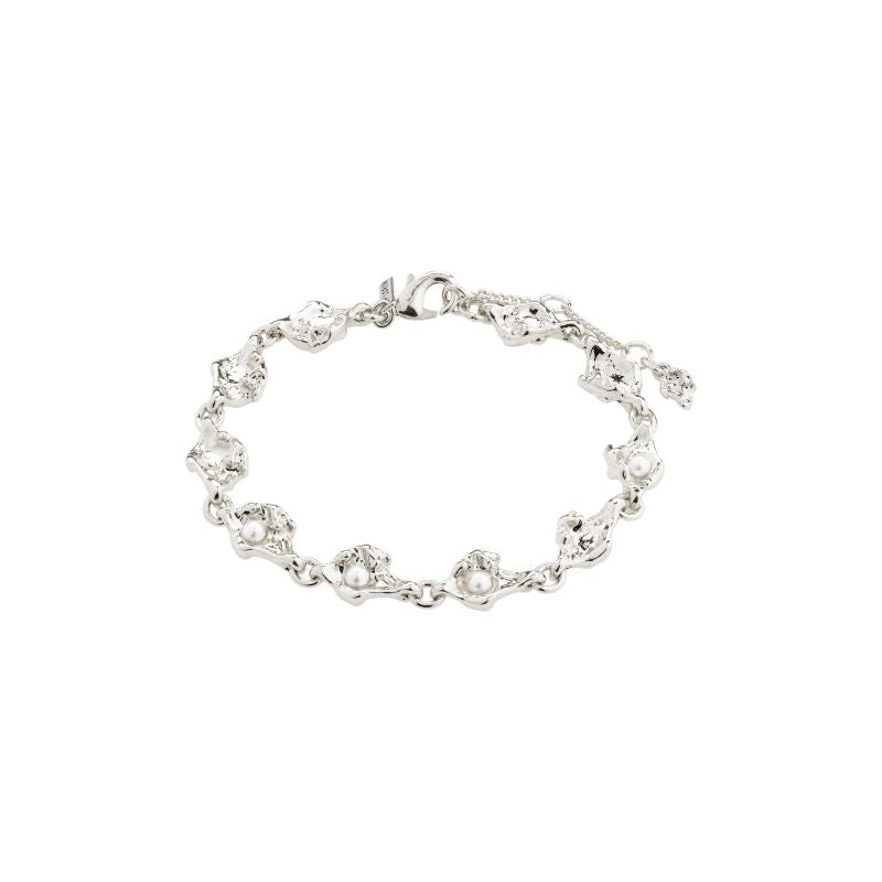 pilgrim inaya silver pearl bracelet