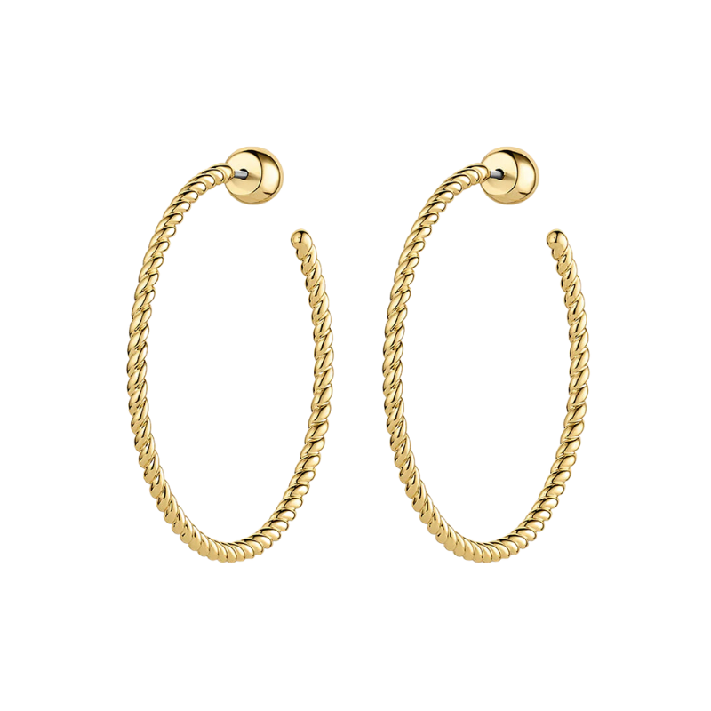 gorjana crew gold large hoop earring