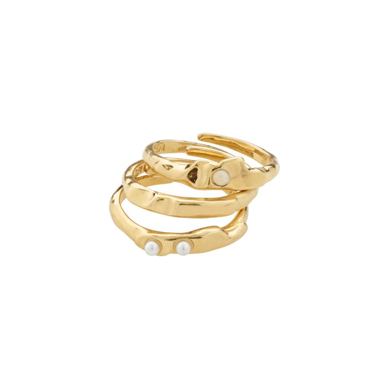 pilgrim trust gold ring set