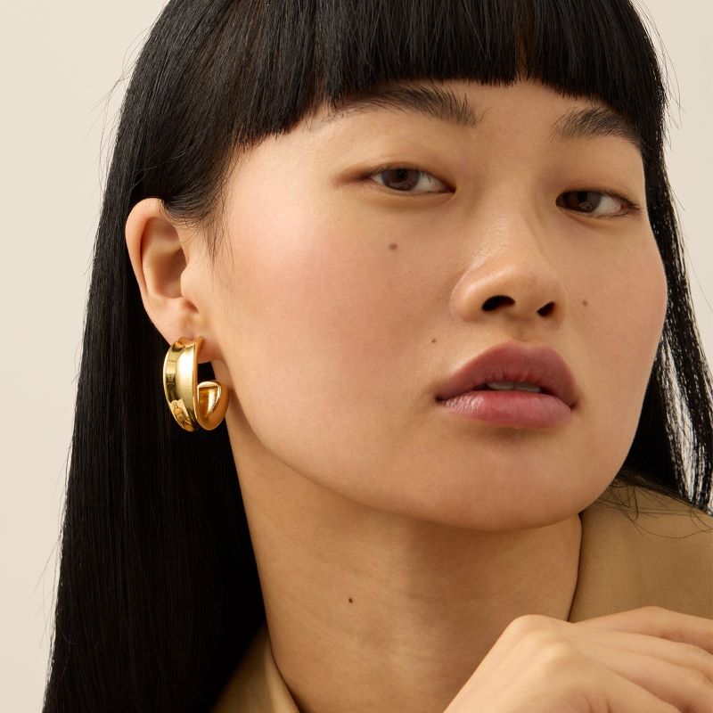 jenny bird doune gold hoop earring