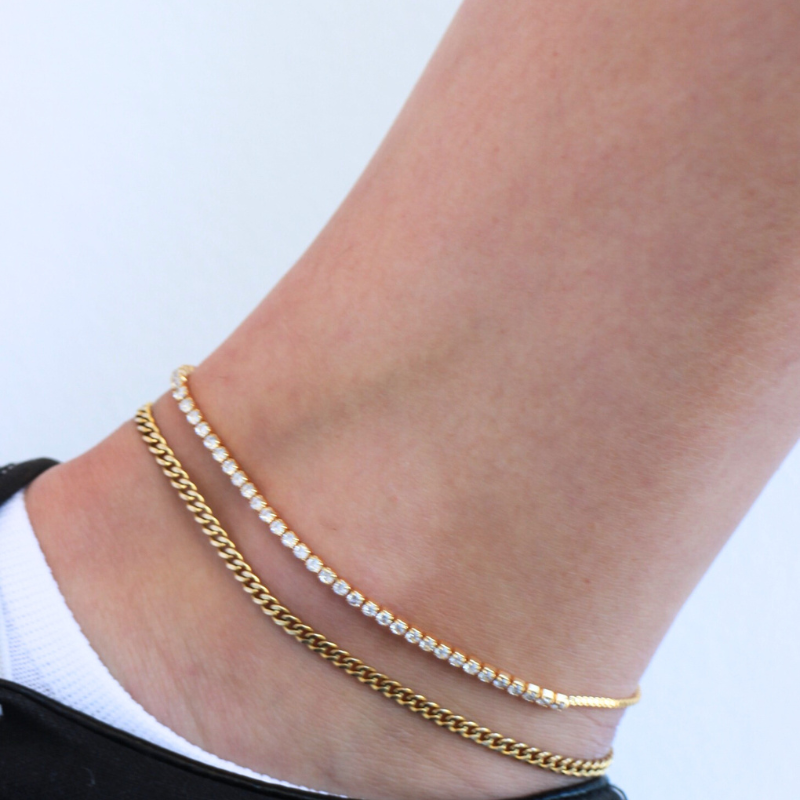 aahana mojave gold anklet