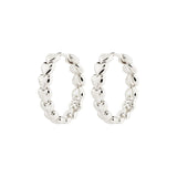 pilgrim maeve silver hoop earring