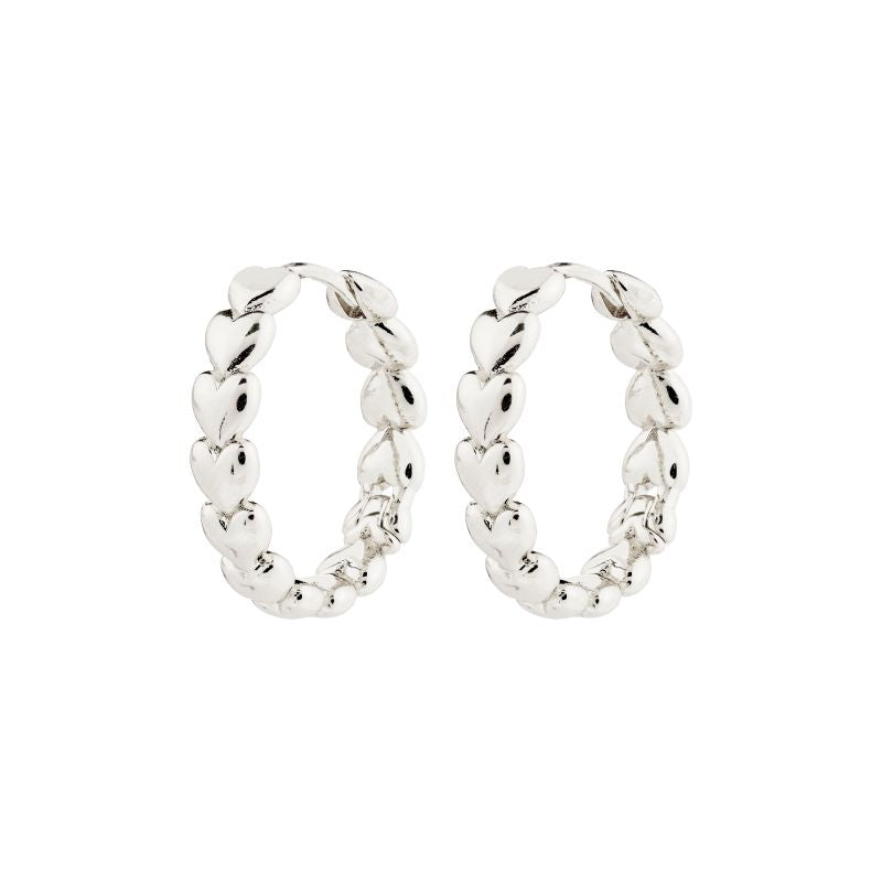 pilgrim maeve silver hoop earring