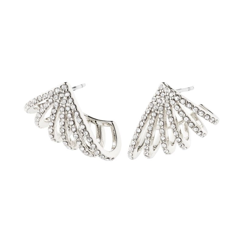 pilgrim priscilla silver crystal earring