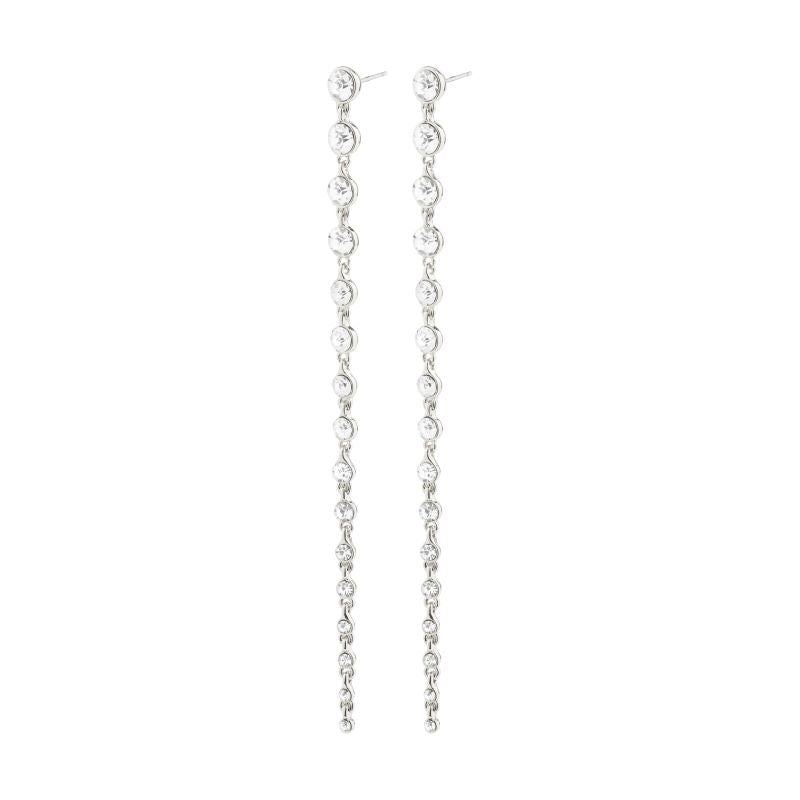 pilgrim silver reagan crystal earring