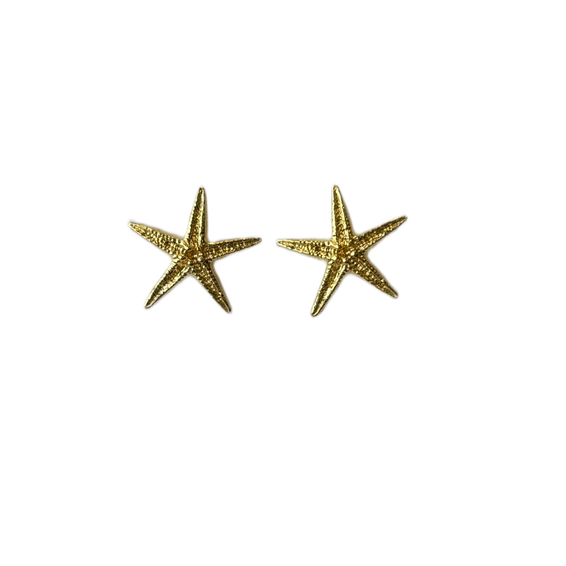 tashi starfish gold stud earring