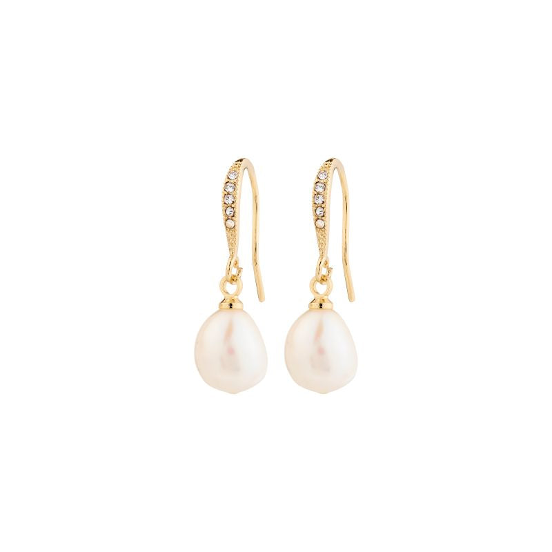 pilgrim jasmin gold pearl earring