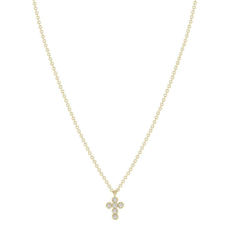 electric picks like a prayer gold cross necklace