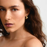 pilgrim sunset gold earring