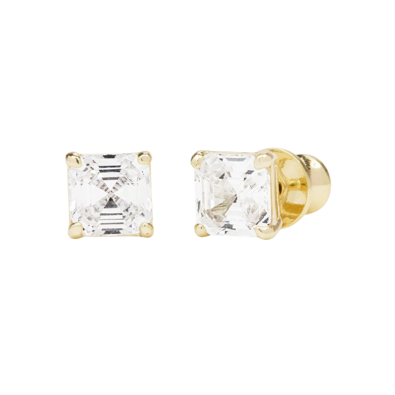 melinda maria gold queen 6mm stud earring
