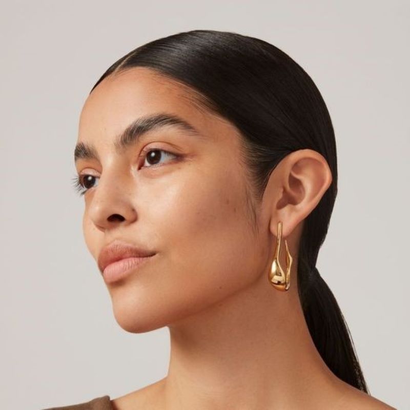 jenny bird colette gold large medium hoop earring