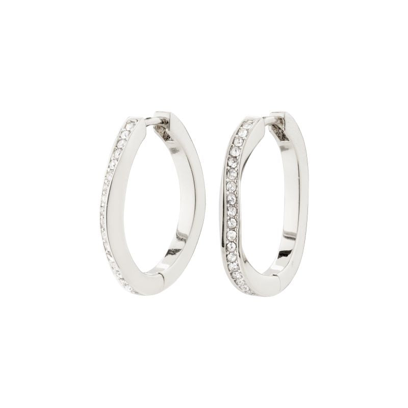 pilgrim true silver hoop earring