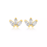 Marquise Stone Stud Earring